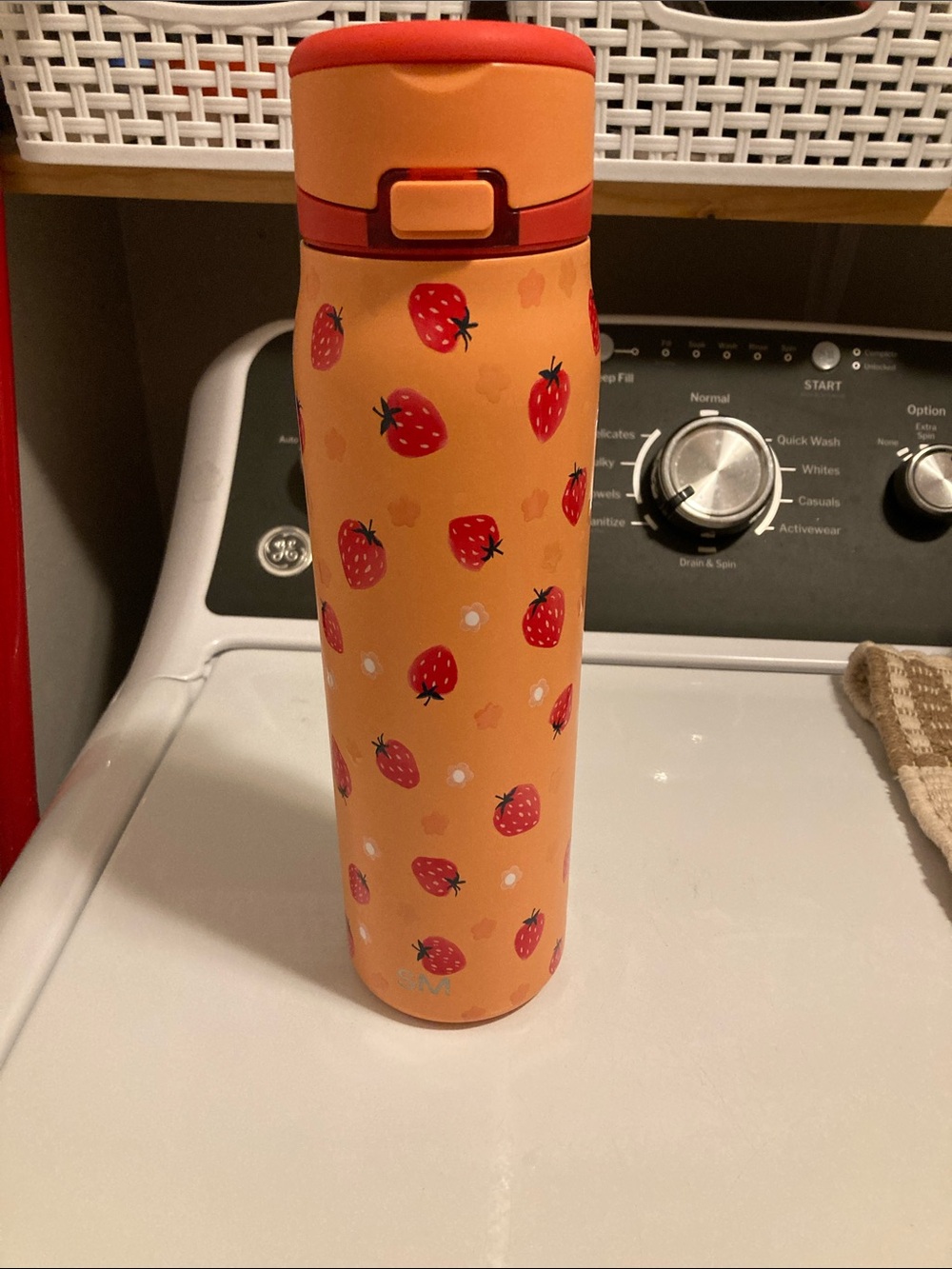 Mesa Loop Simple Modern Straw Tumbler with Strawberry Print 30 oz